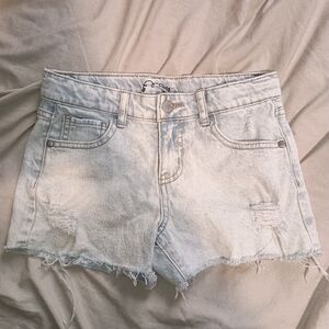 art class Light Wash Distressed Denim Girls Shorts